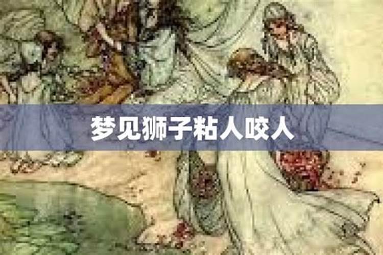 梦见狮子咬人