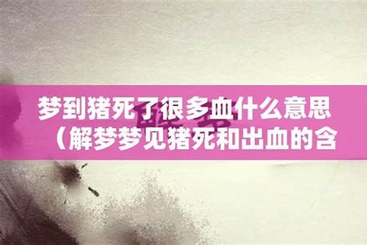 梦见死人好多血是什么意思？