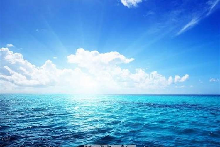 梦见海水蓝蓝的的预兆