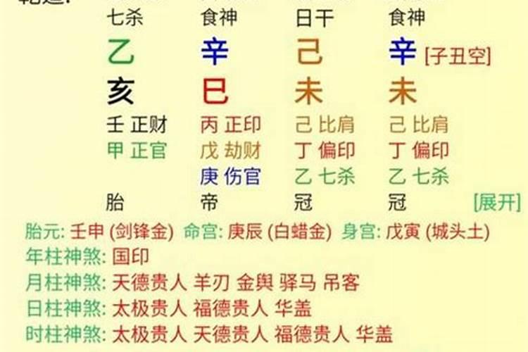 在线八字免费排盘,元亨利贞网四柱八字在线排