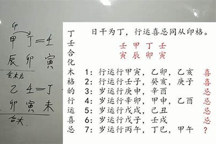 八字命理,盲派八字十天干五合丁壬合