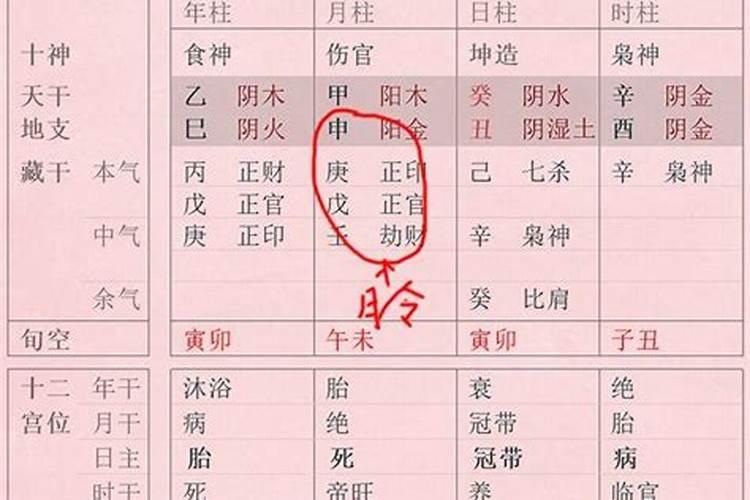 八字为什么以月令主气定格局