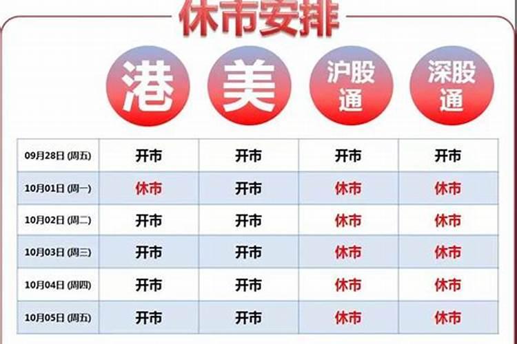 港股2025年休市一览表