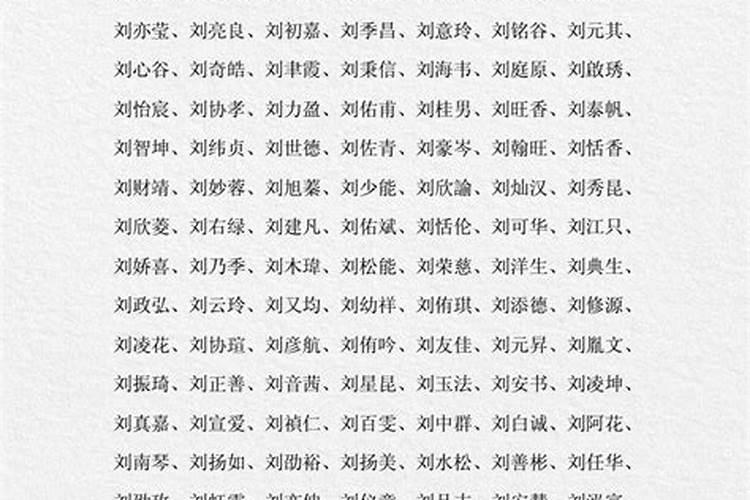刘姓女孩属虎取名字1400个,刘姓女孩子取名字大全2022