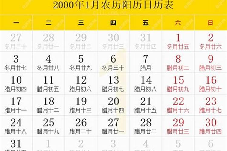 2000年阳历3月15阴历几号