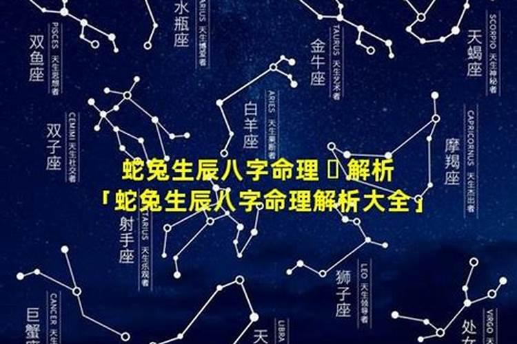 生辰八字双蛇双鼠的命运如何