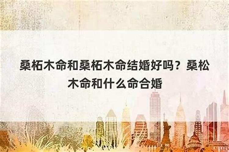 桑松木男和大林木女婚配吗,五行桑松木女与五行桑松木男会离婚吗