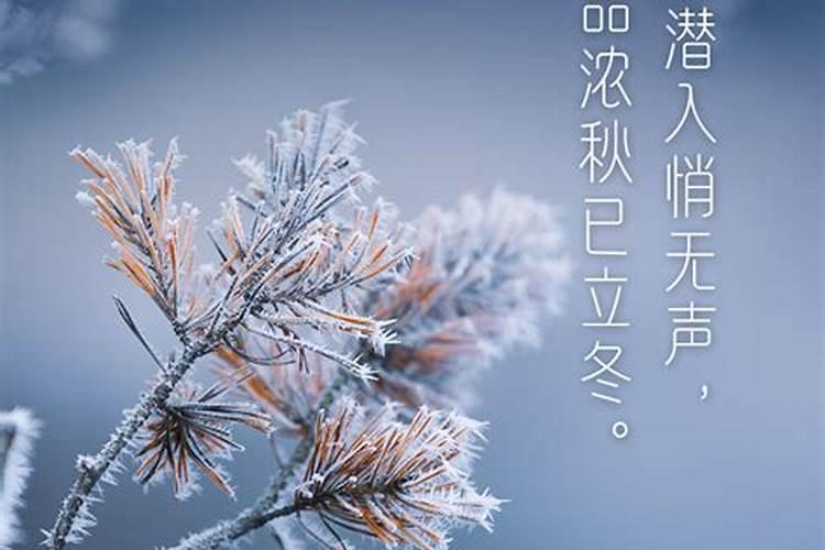哪个节气意味着冬天的开始