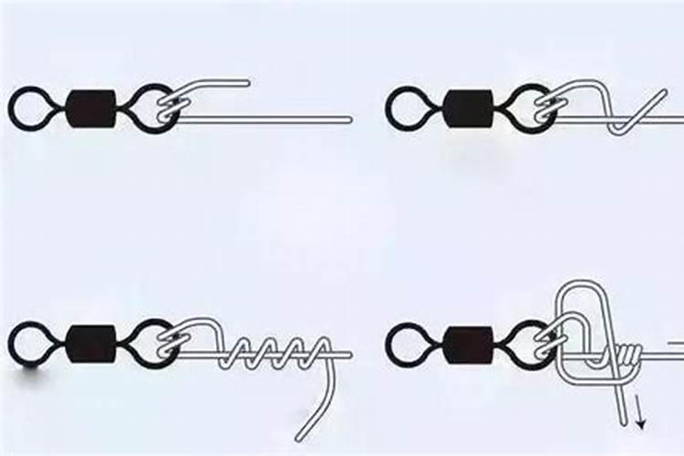 鱼钩线怎么绑八字环