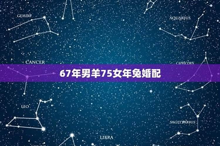 87年7月兔女和75年12月兔男是否婚配