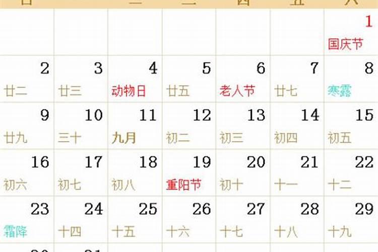 1988年阴历9月初9是什么星座？