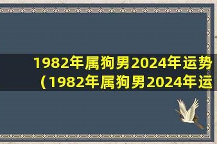 1982年属狗男42岁运势及运程男